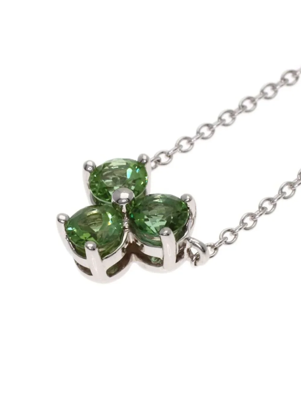 Tiffany & Co Aria Tourmaline Necklace 18k White Gold